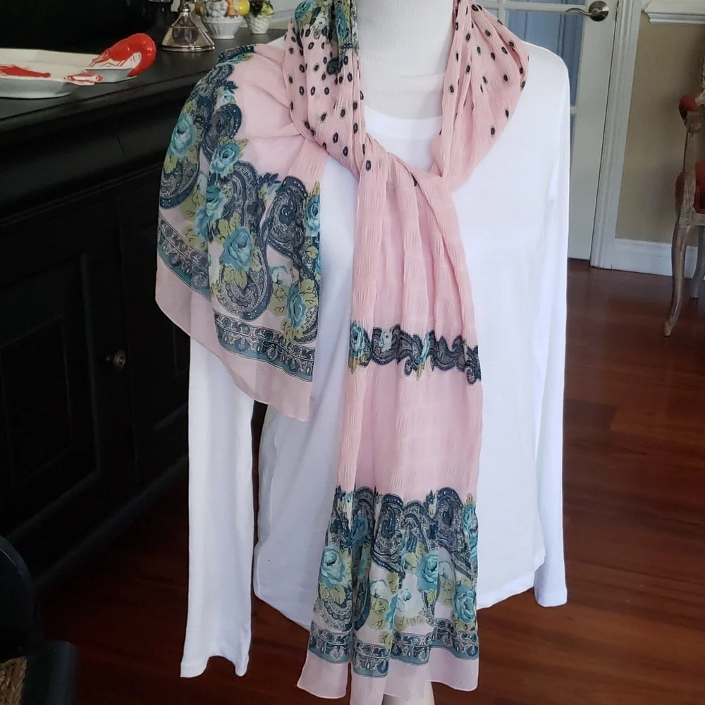 Vintage French silk scarf - Picture 1 of 6